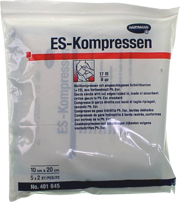 ES-KOMPRESSEN steril 10x20 cm 8fach