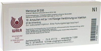 MENISCUS GL D 30 Ampullen