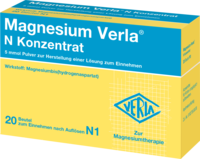 MAGNESIUM VERLA N Konzentrat Plv.z.H.e.L.z.Einn.