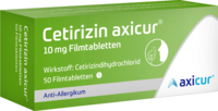 CETIRIZIN axicur 10 mg Filmtabletten