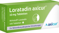 LORATADIN axicur 10 mg Tabletten