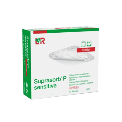 SUPRASORB P sensitive PU-Schaumv.border 15x15cm