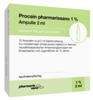 PROCAIN pharmarissano 1% Inj.-Lsg.Ampullen 2 ml